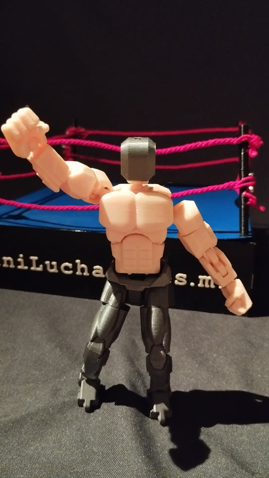El Tornado Gris – Figura de acción Lucha Libre