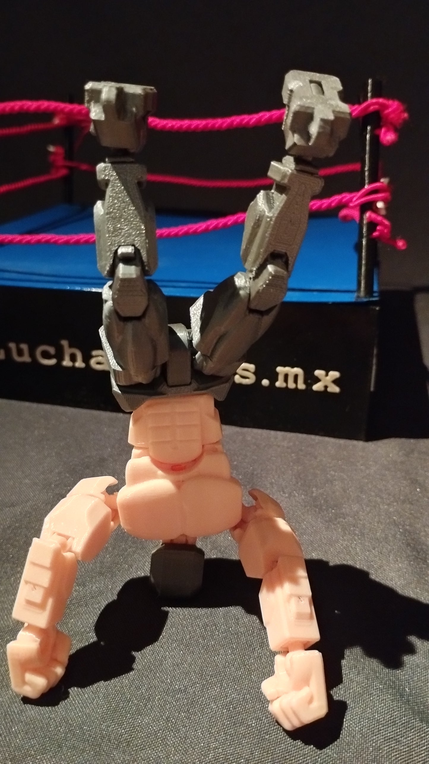 El Tornado Gris – Figura de acción Lucha Libre
