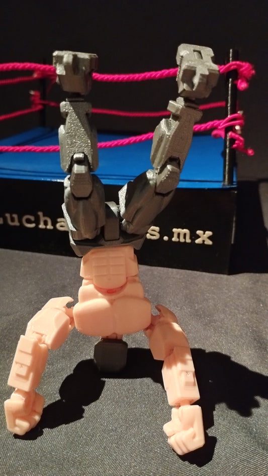 El Tornado Gris – Figura de acción Lucha Libre
